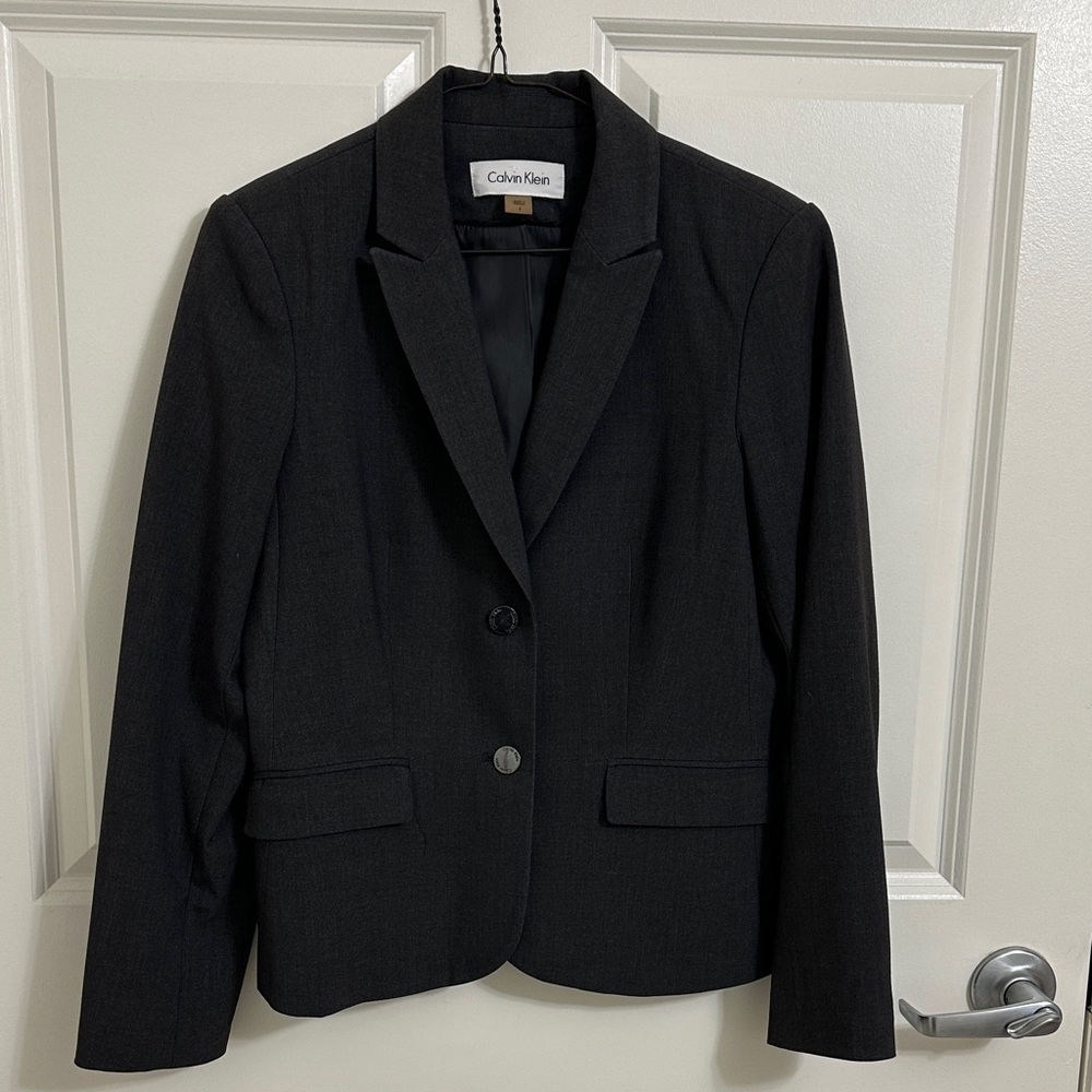 Calvin Klein Women's Charcoal Blazer